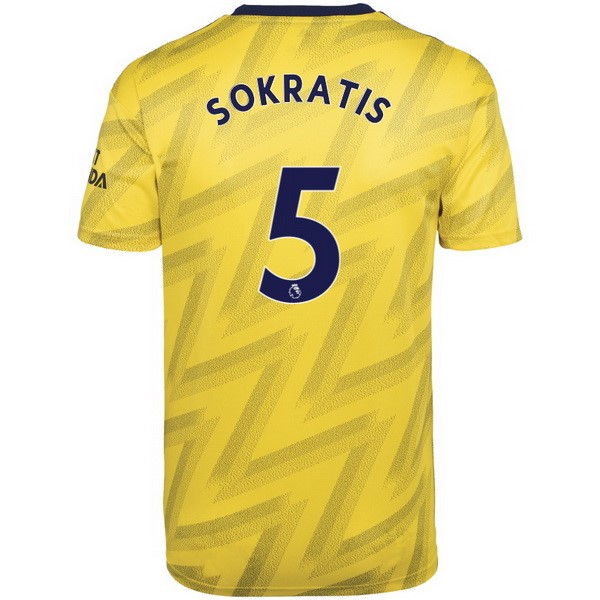 Camiseta Arsenal NO.5 Sokratis 2ª Kit 2019 2020 Amarillo